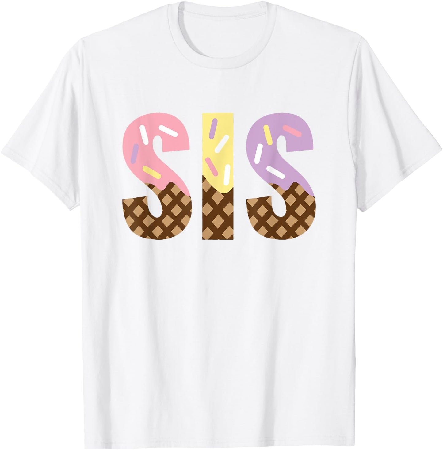 Sister Of The Sweet One Ice Cream 1st First Birthday Family T-Shirt - T-Shirt | White