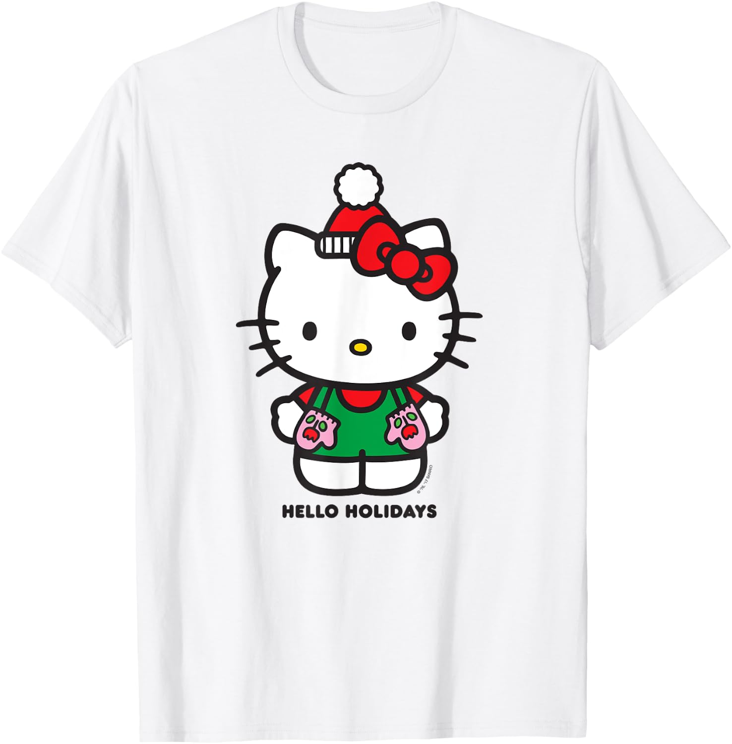 Hello Kitty "Hello Holidays" Christmas Shirt T-Shirt - T-Shirt | White