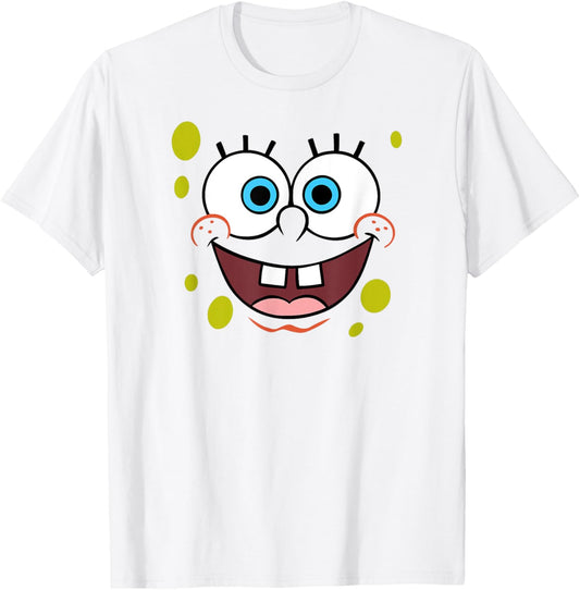 SpongeBob SquarePants Halloween Smiling Big Face Costume T-Shirt - T-Shirt | White