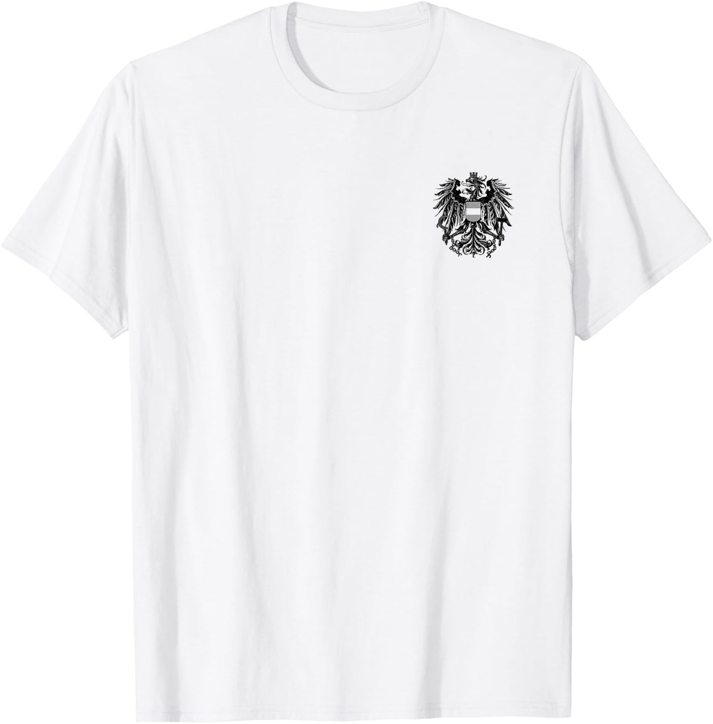 Austria Coat of Arms Austrian Eagle Emblem Symbol Flag T-Shirt - T-Shirt | White