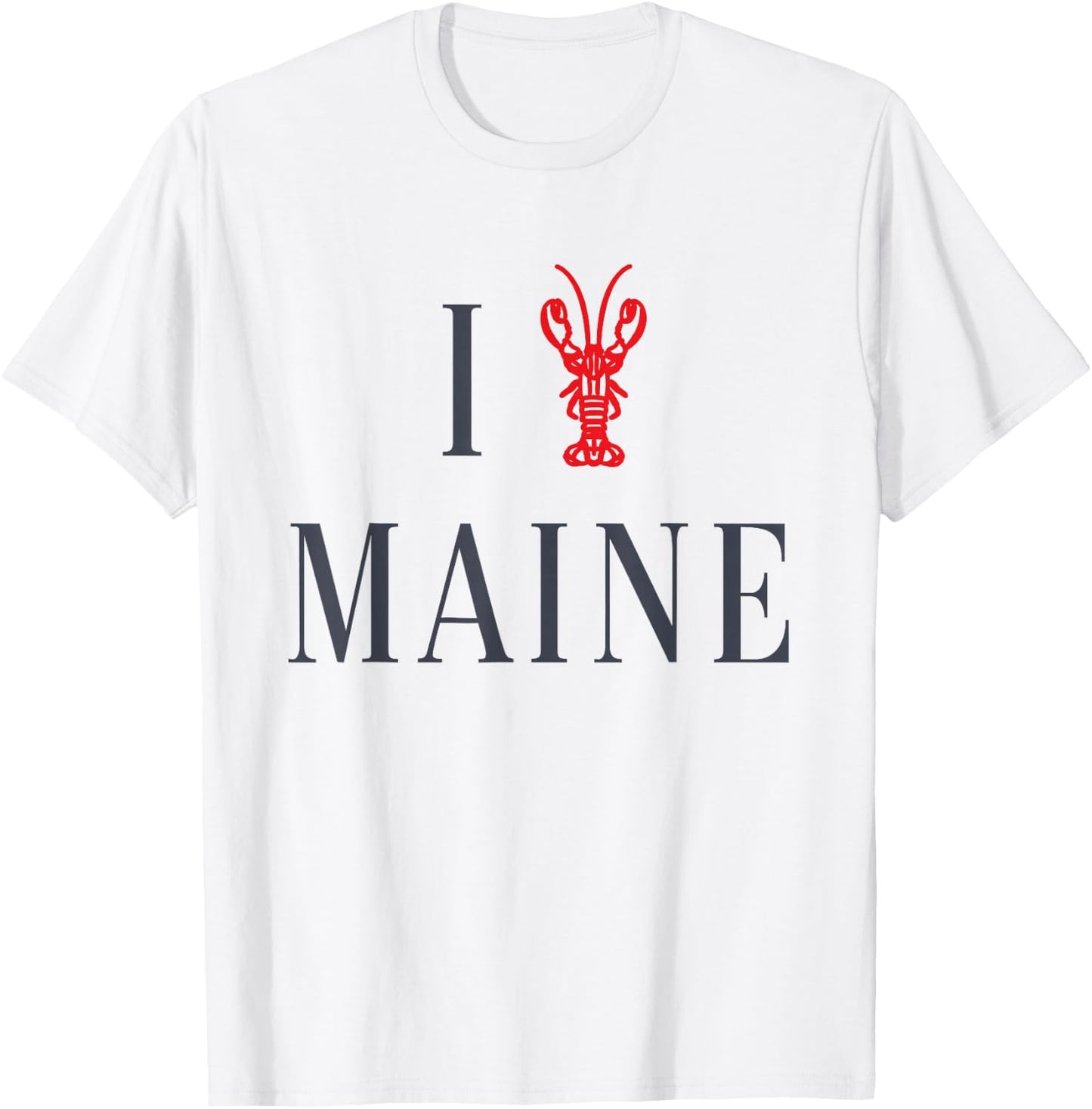 I Love Maine Lobster T-Shirt - T-Shirt | White