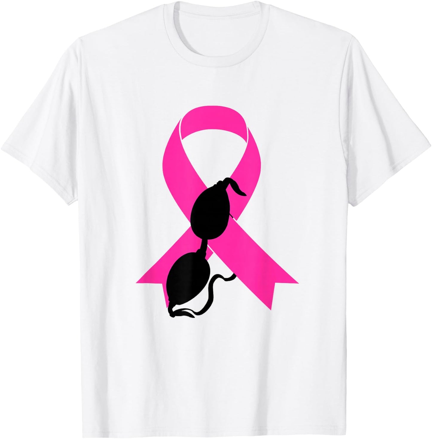 Swimming Breast Cancer Awareness Swim Goggles Pink Ribbon T-Shirt - T-Shirt | White