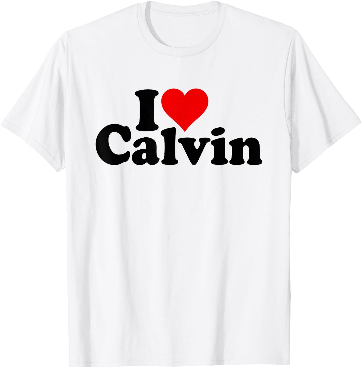 I Love Heart Calvin T-Shirt - T-Shirt | White