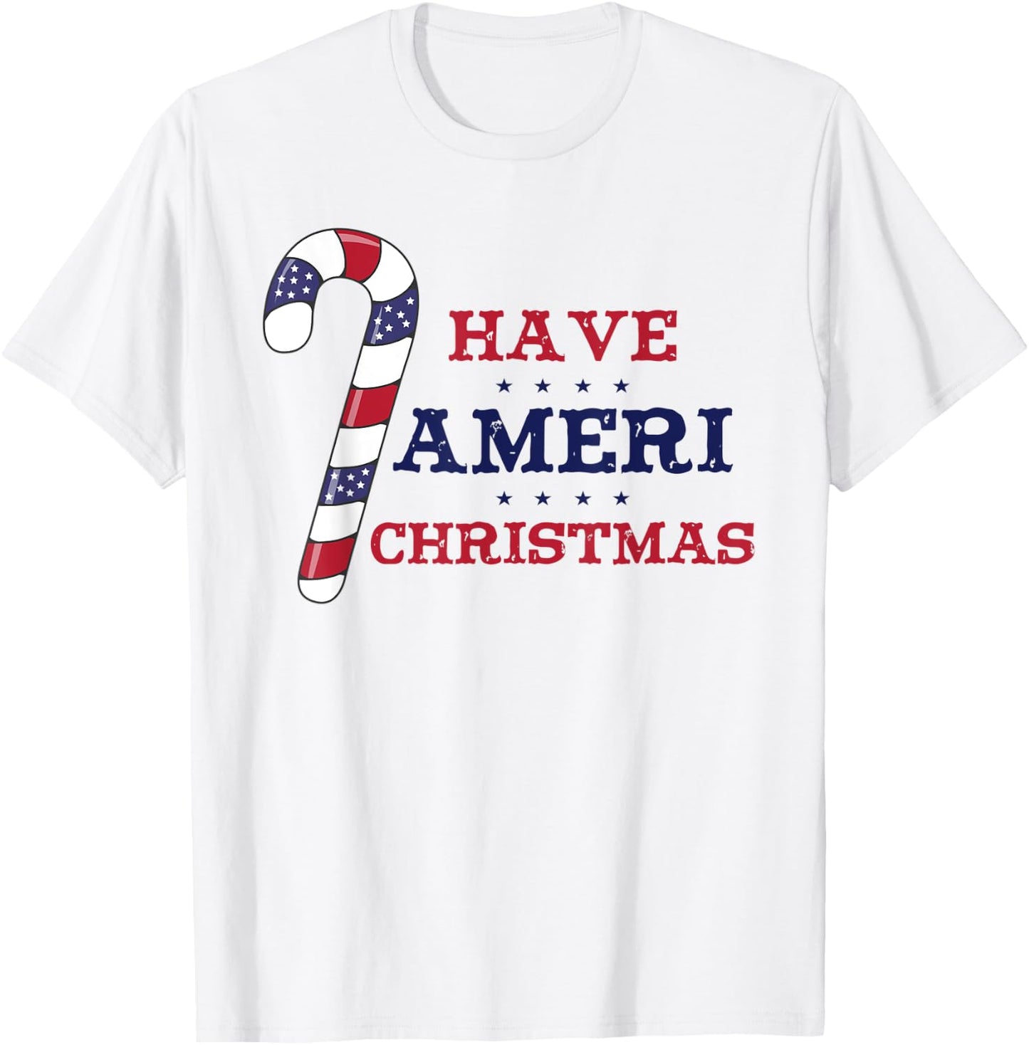 Patriotic Xmas American Have Ameri Christmas Kids Men T-Shirt - T-Shirt | White