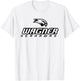Wagner College Seahawks Stacked One Colour Logo T-Shirt - T-Shirt | White