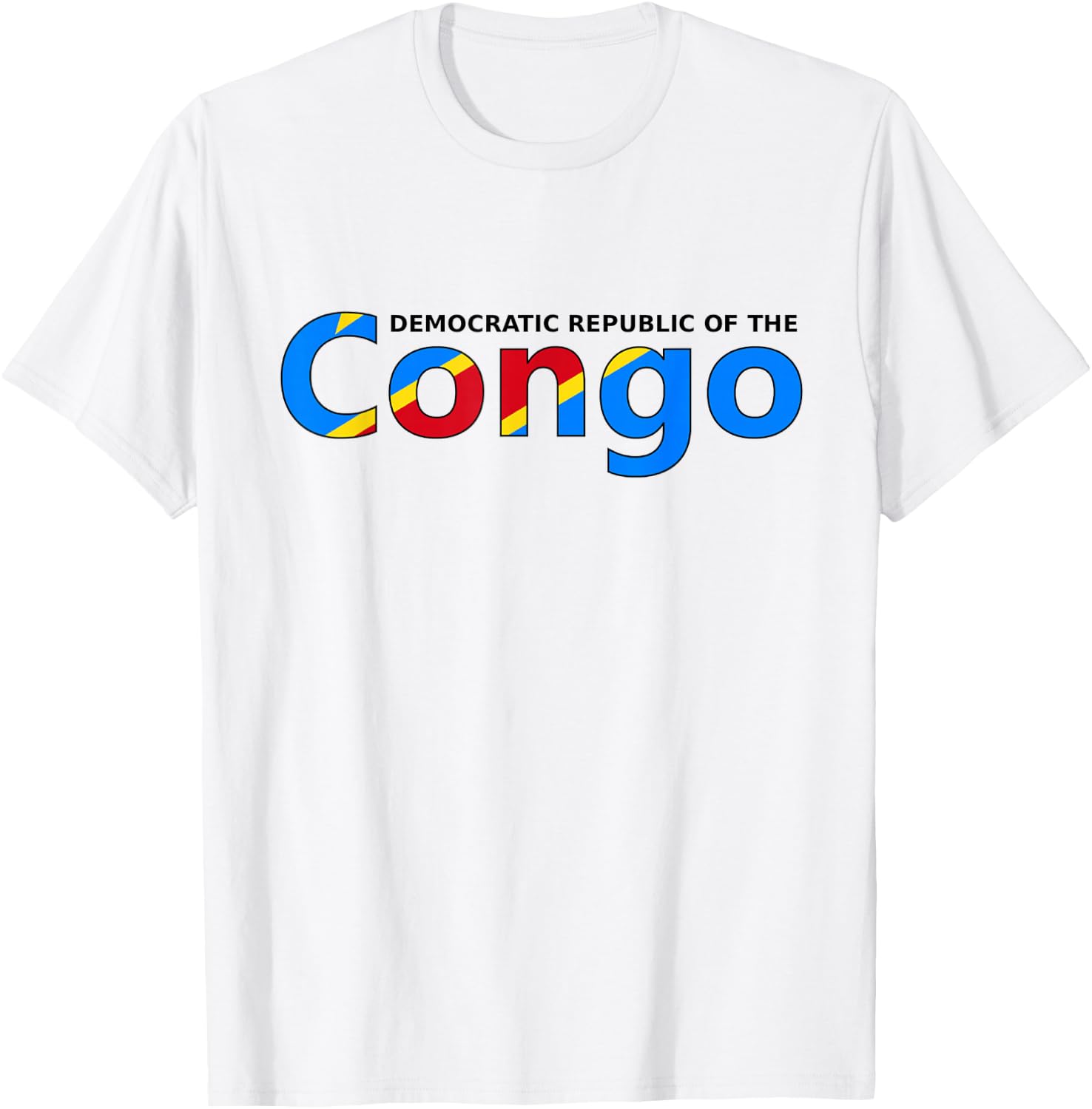 Congolese Flag of The DRC African Men Women Kids Congo T-Shirt - T-Shirt | White