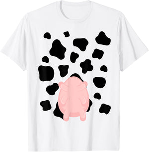 Cow Utter Funny Last Minute Halloween Costume Idea T-Shirt - T-Shirt | White