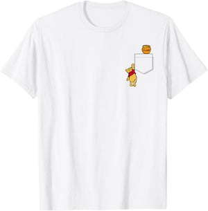 Disney Winnie The Pooh Reaching For Pocket Honey V2 , White T-Shirt - T-Shirt | White