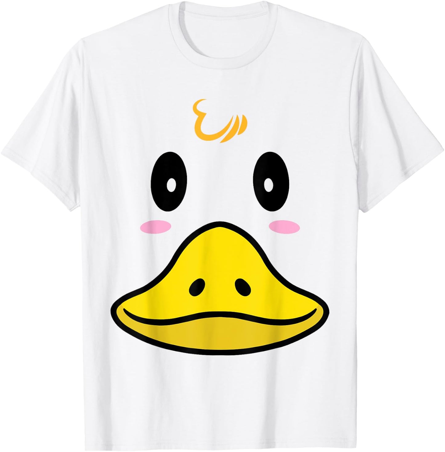 Duck Costume Cute Rubber Ducky Face Halloween T-Shirt - T-Shirt | White