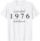 Limited Edition 1976 Birthday 1976 Born 1976 Vintage , blue T-Shirt - T-Shirt | White