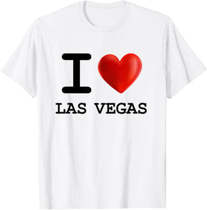 I Love Las Vegas Souvenir , blue T-Shirt - T-Shirt | White