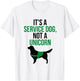 It's a Service Dog Not a Unicorn Funny Women Kids T-Shirt - T-Shirt | White