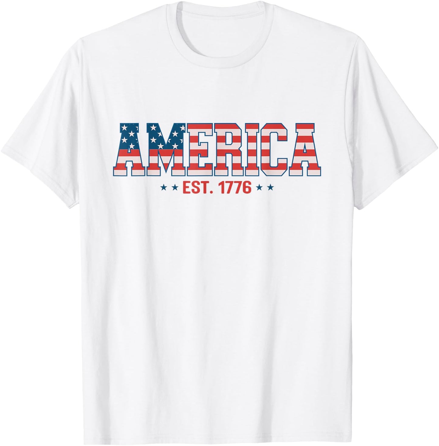 USA Since 1776 Flag American Independence 4th July Patriotic Men T-Shirt - T-Shirt | White