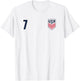 Officially Licensed US Soccer Team Gio Reyna, Legacy #7 T-Shirt - T-Shirt | White