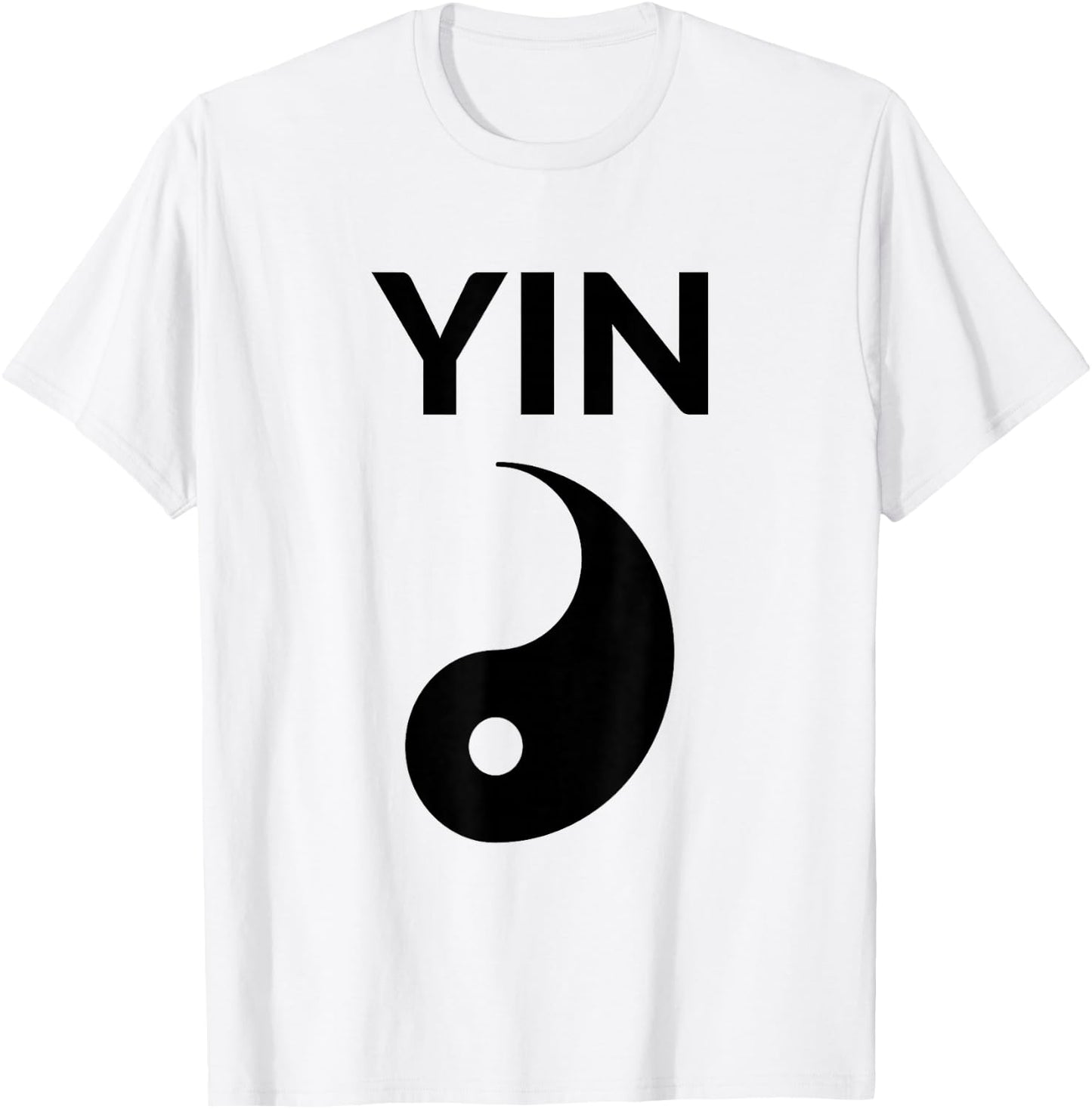 Yin Yang Costume Couple Costumes Partner Costumes Man Woman Couples , White T-Shirt - T-Shirt | White