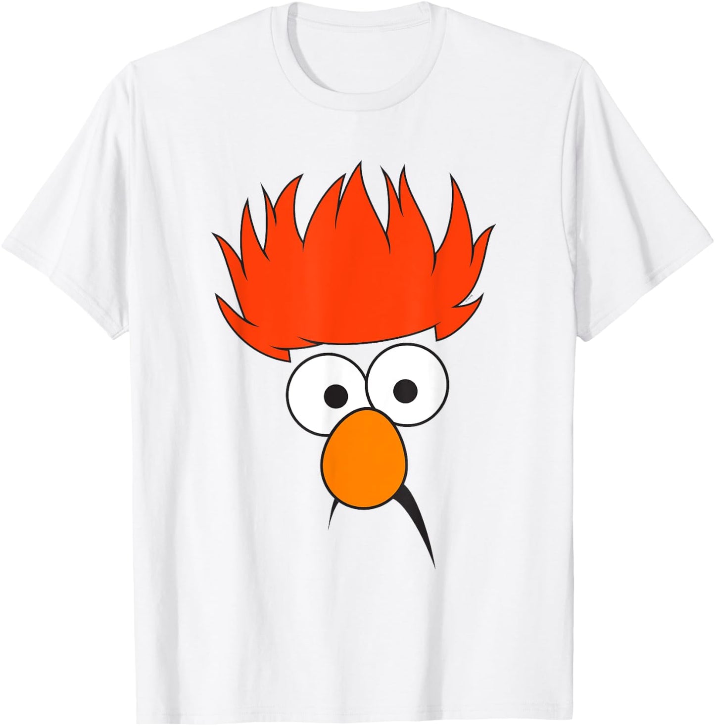 The Muppets Beaker Face , gray T-Shirt - T-Shirt | White