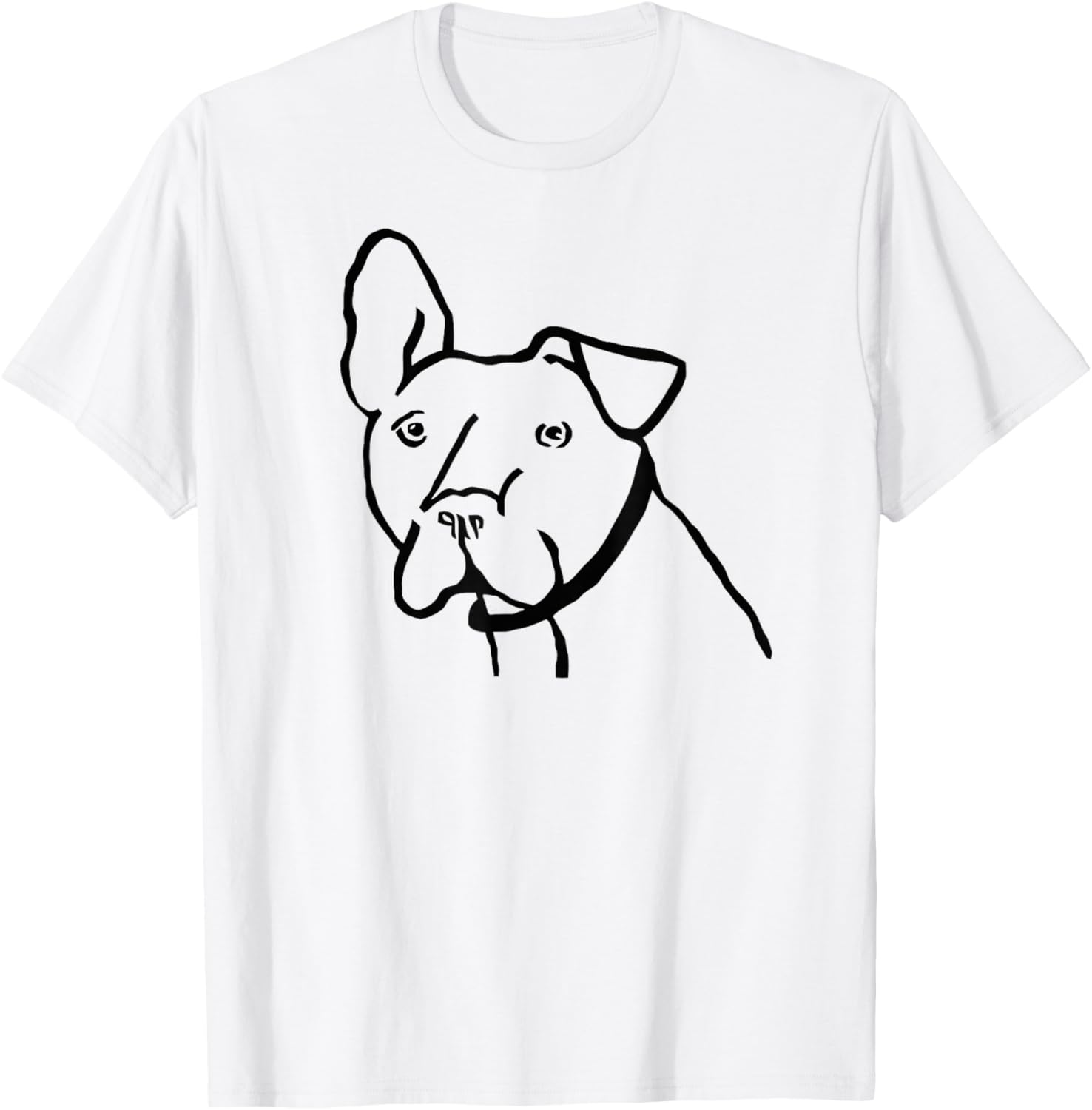 Mooch The Dog Pit Bull Logo Shirt T-Shirt - T-Shirt | White