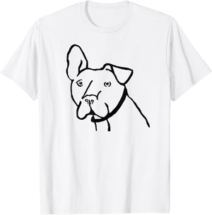 Mooch The Dog Pit Bull Logo Shirt T-Shirt - T-Shirt | White