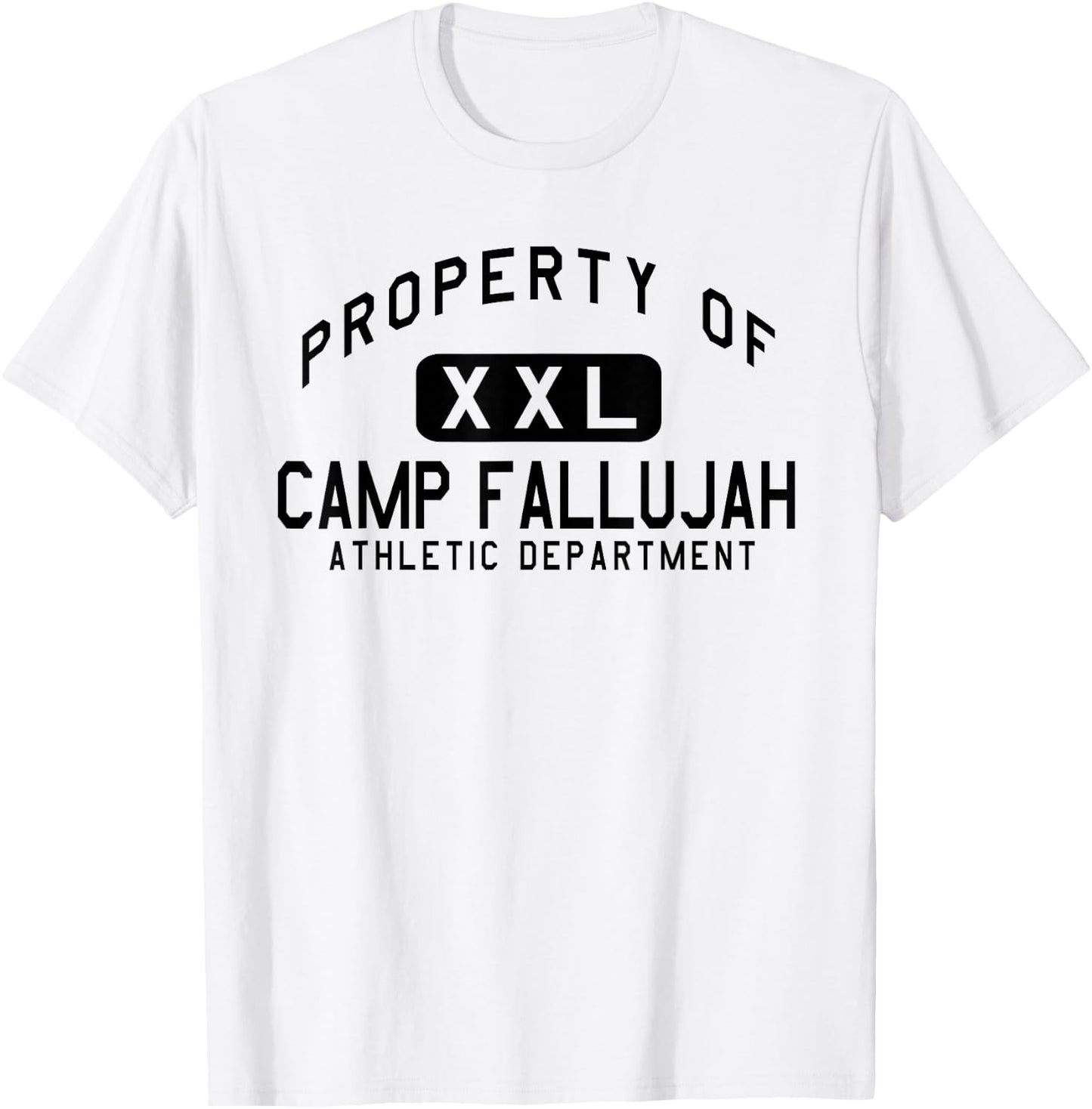 Property of Camp Fallujah Athletic Department T-Shirt - T-Shirt | White