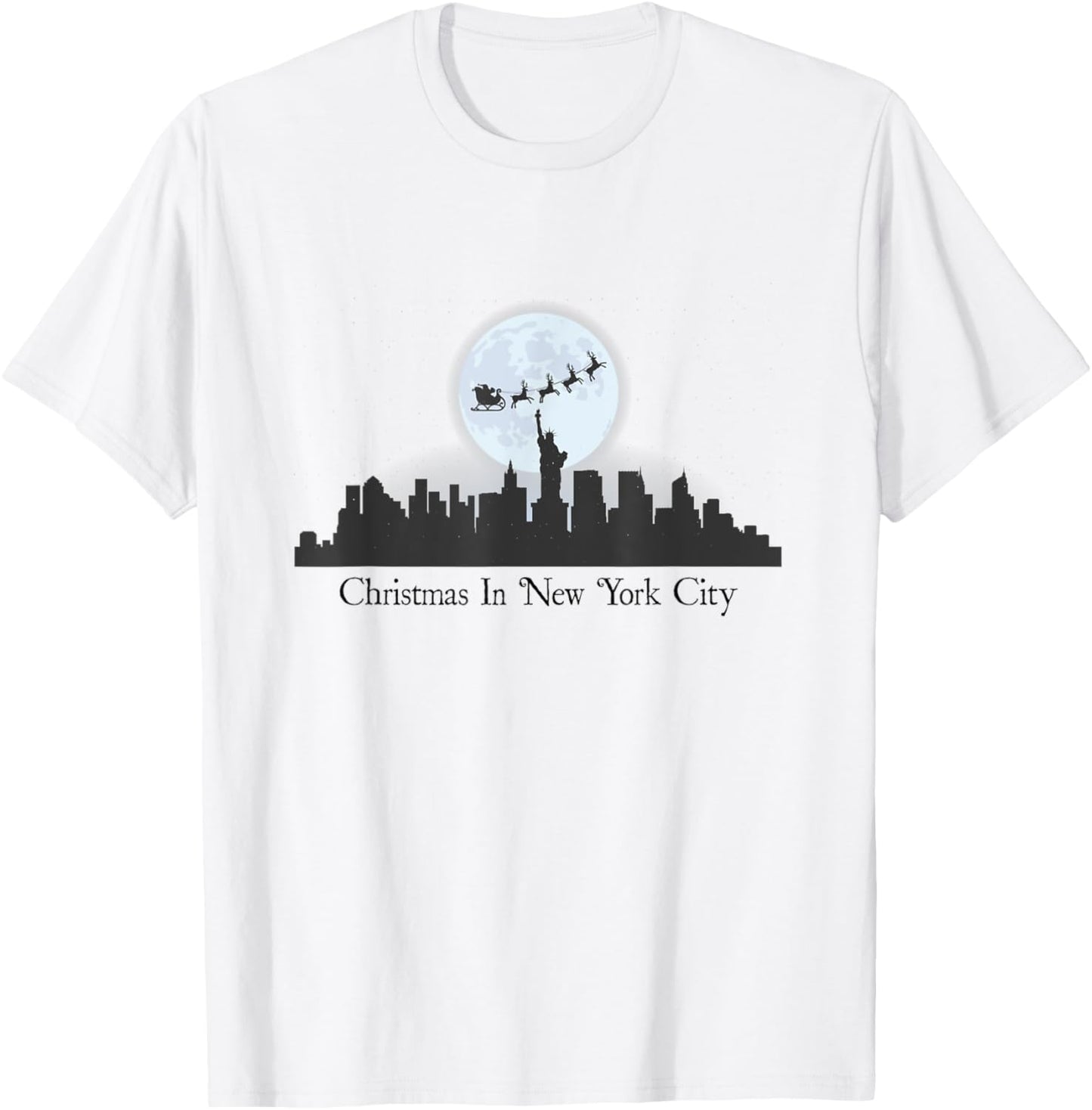Christmas in New York City Shirt - NYC T-Shirt - T-Shirt | White