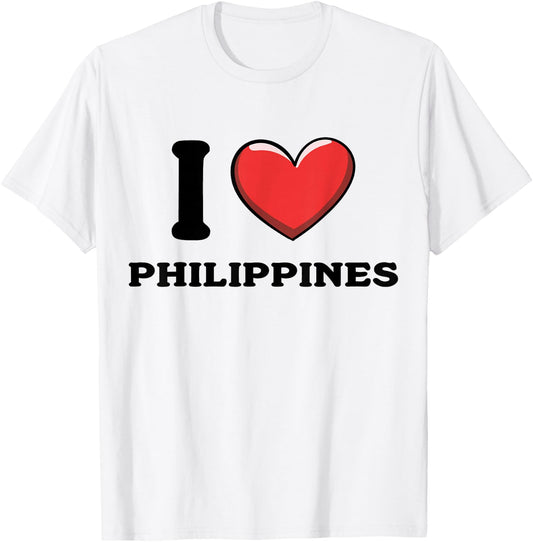 I Love Philippines T-Shirt - T-Shirt | White