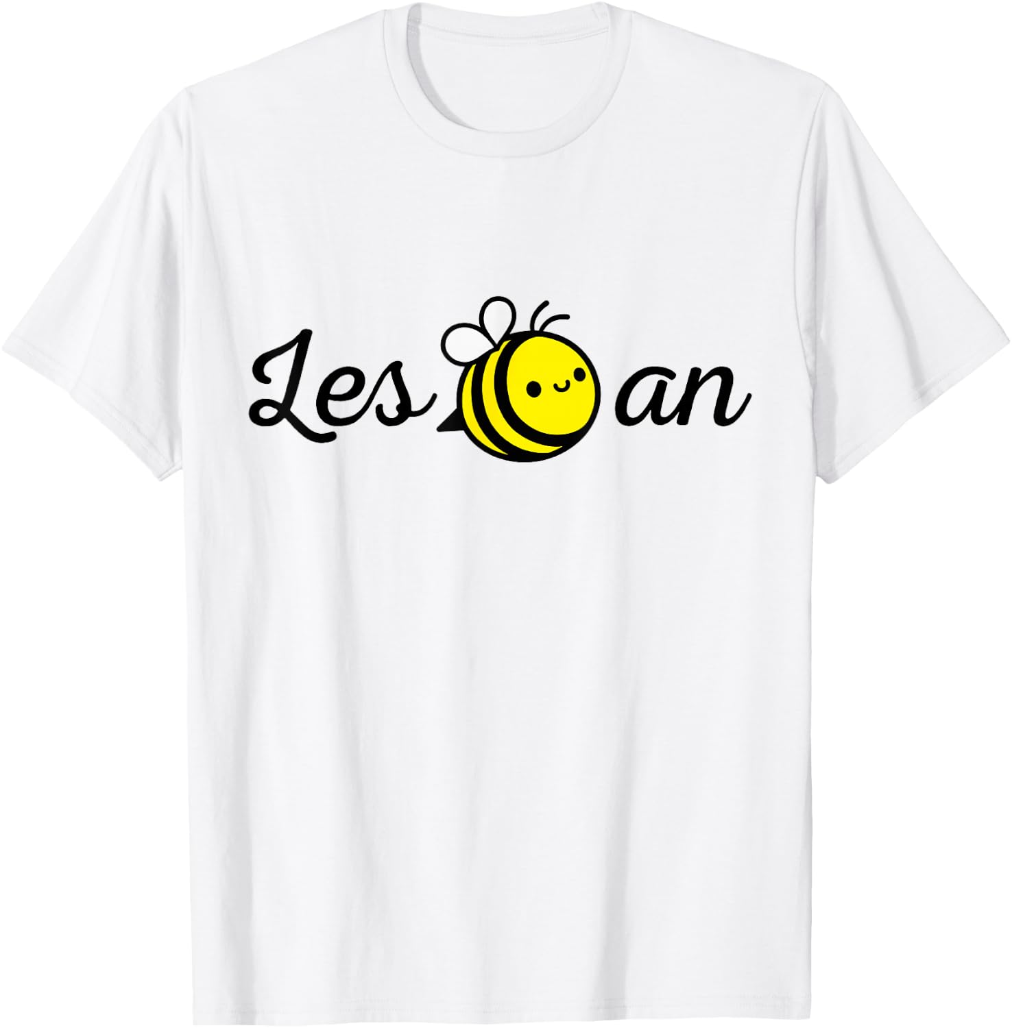 Les Bee An Funny Lesbian LGBTQ Pride T-Shirt - T-Shirt | White