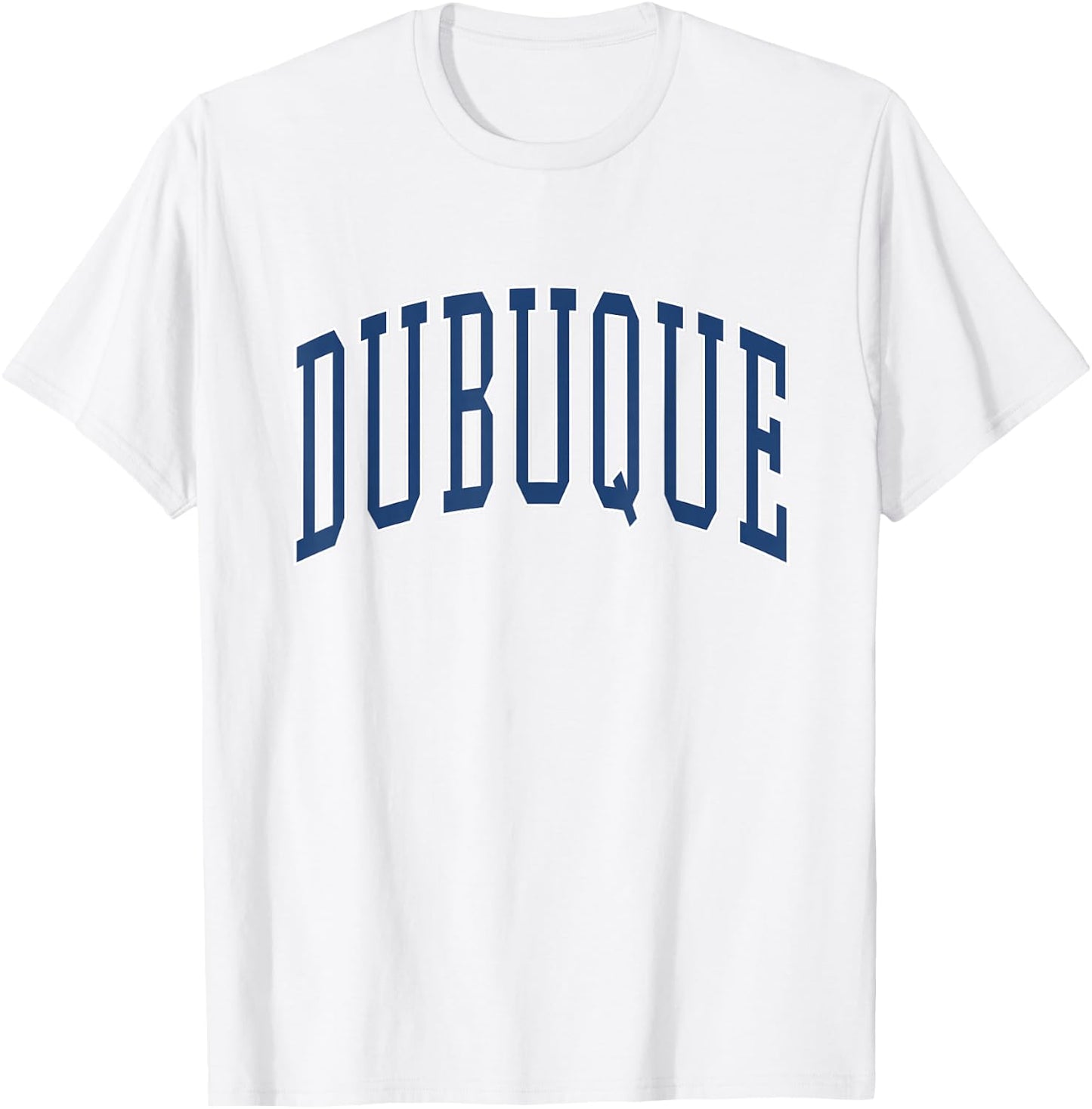 Dubuque Iowa Vintage Collegiate Grey T-Shirt - T-Shirt | White