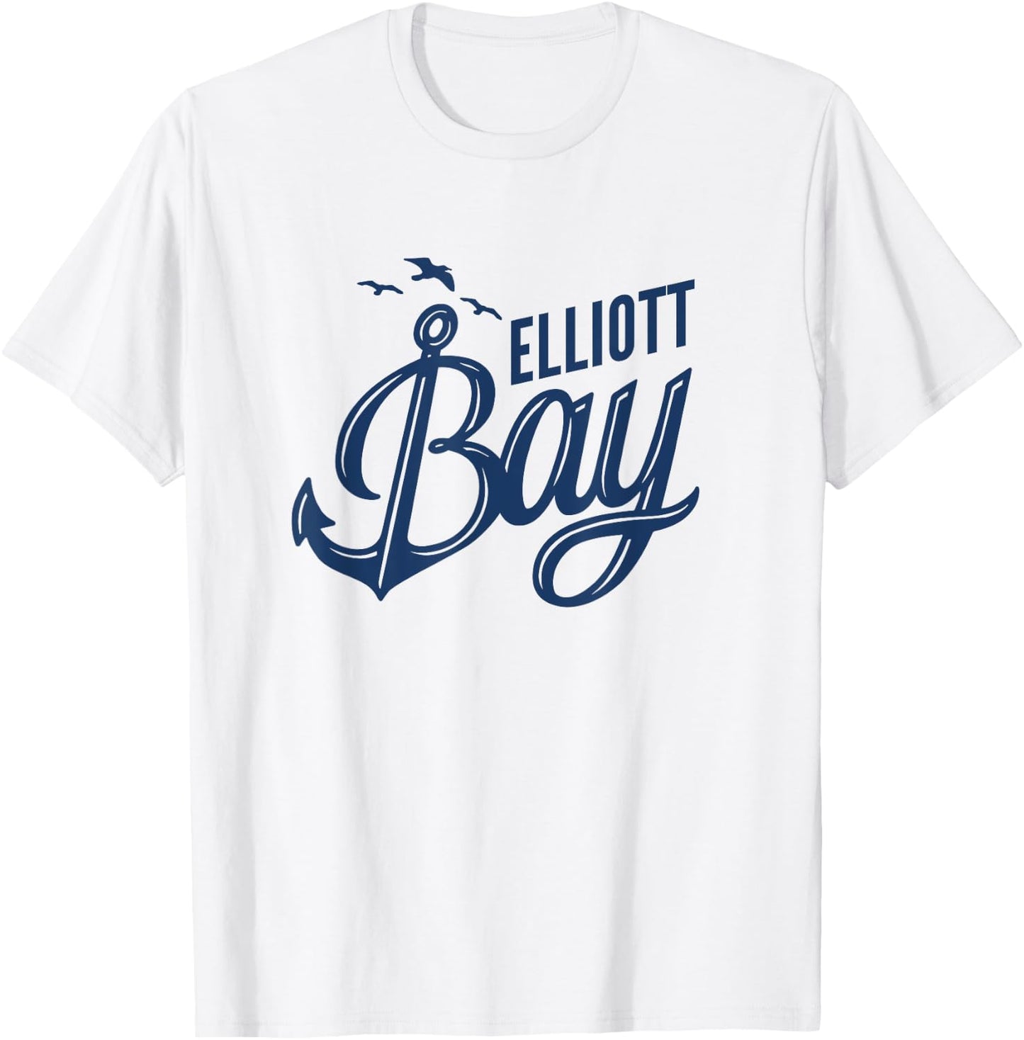 Elliott Bay Puget Sound Seattle Sailing and boating T-Shirt - T-Shirt | White