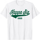 Kappa Sigma Officially Licensed Emerald Green Retro Script T-Shirt - T-Shirt | White
