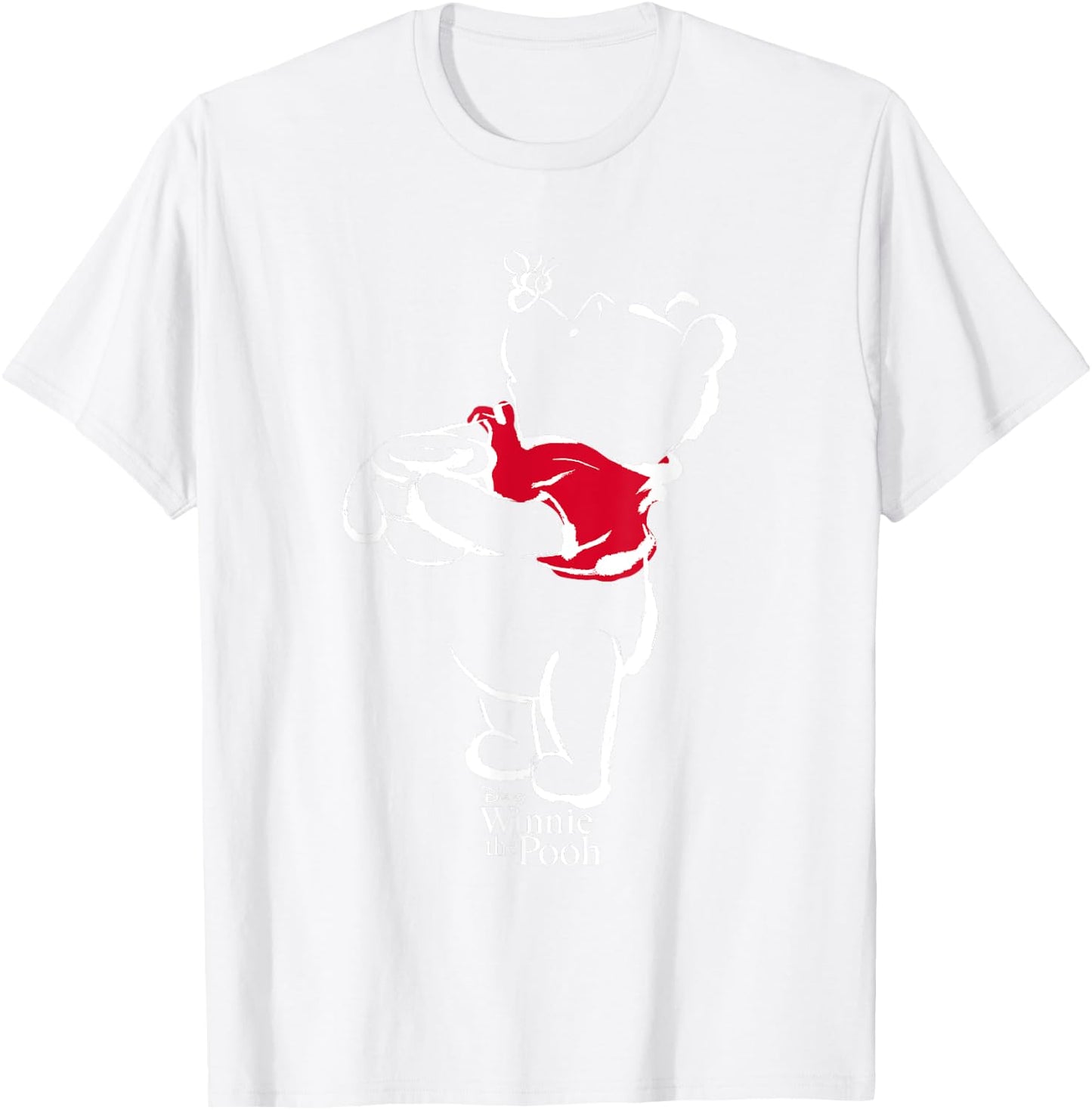 Winnie the Pooh Drawing , grey, S T-Shirt - T-Shirt | White