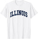 Illinois - Throwback Design - Classic T-Shirt - T-Shirt | White