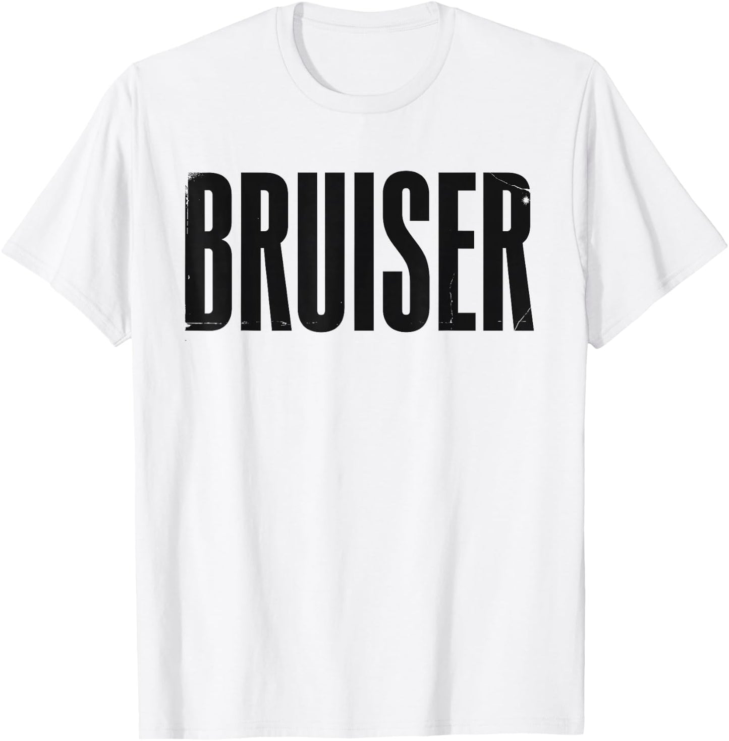 Bruiser Retro Funny T-Shirt - T-Shirt | White
