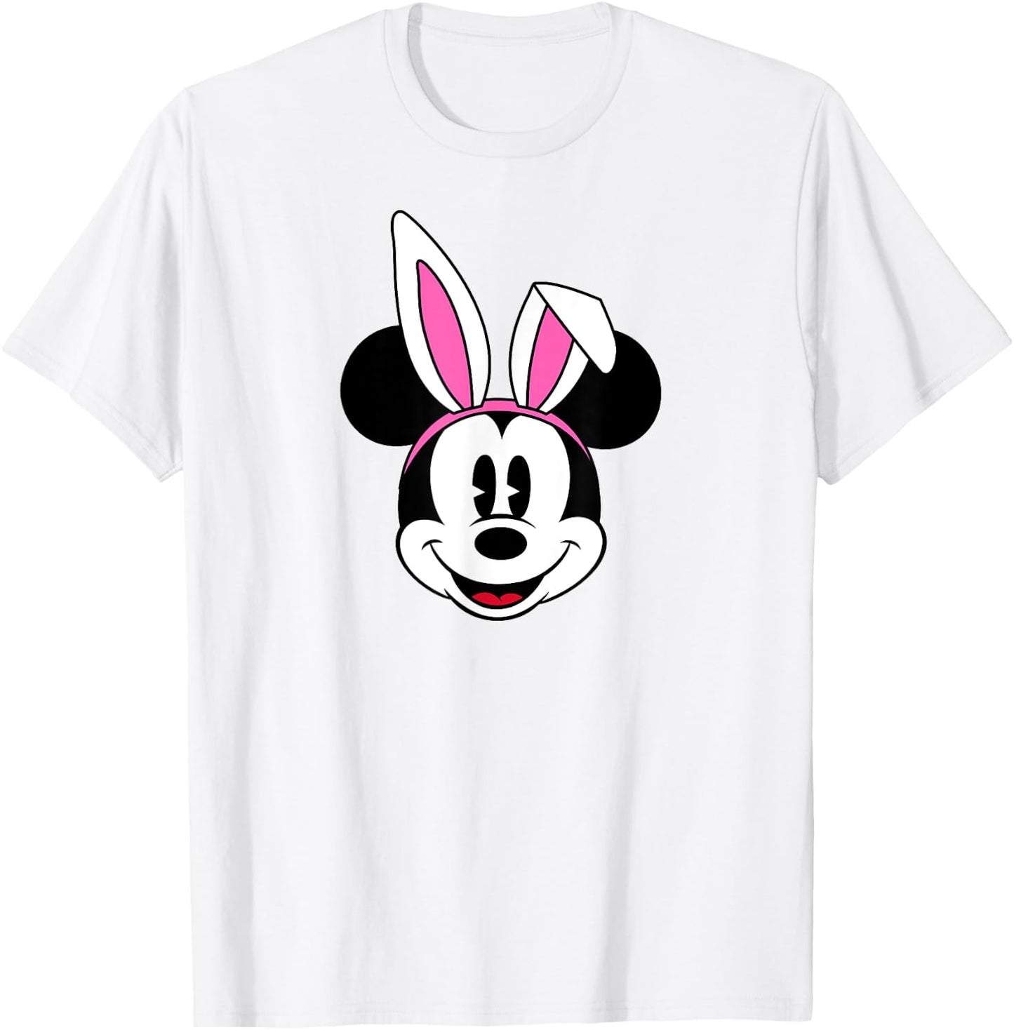Amazon Essentials Disney Mickey Mouse Spring Easter Bunny Ears T-Shirt - T-Shirt | White