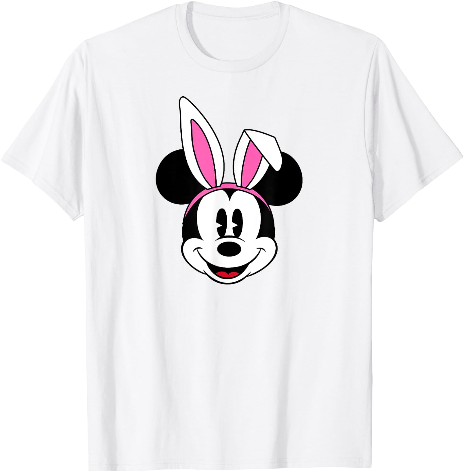Amazon Essentials Disney Mickey Mouse Spring Easter Bunny Ears T-Shirt - T-Shirt | White