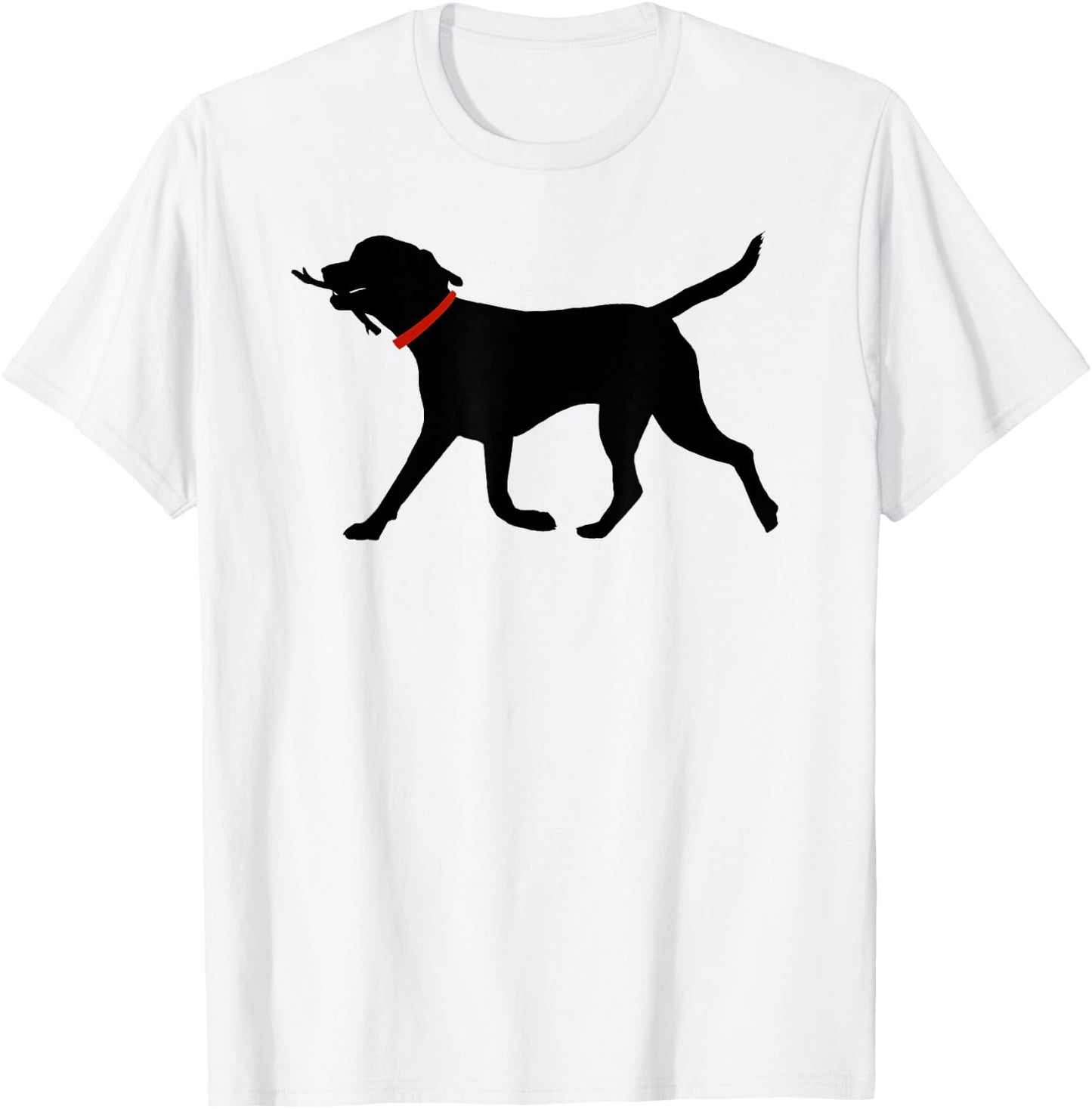 Labrador Retriever Shirt Play Fetch Black Lab T-Shirt - T-Shirt | White