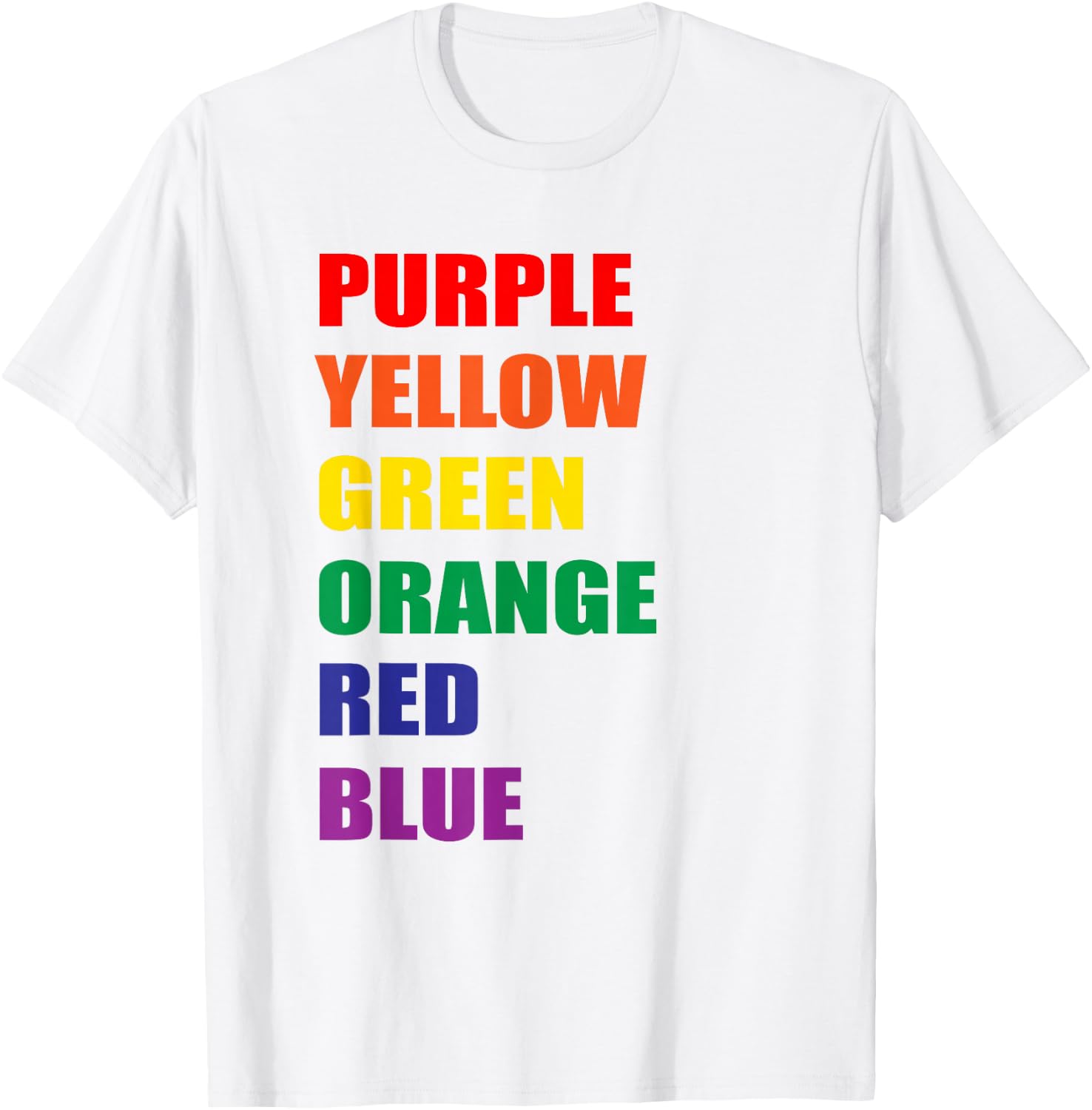 Optical Illusion - Rainbow Colors T-Shirt - T-Shirt | White