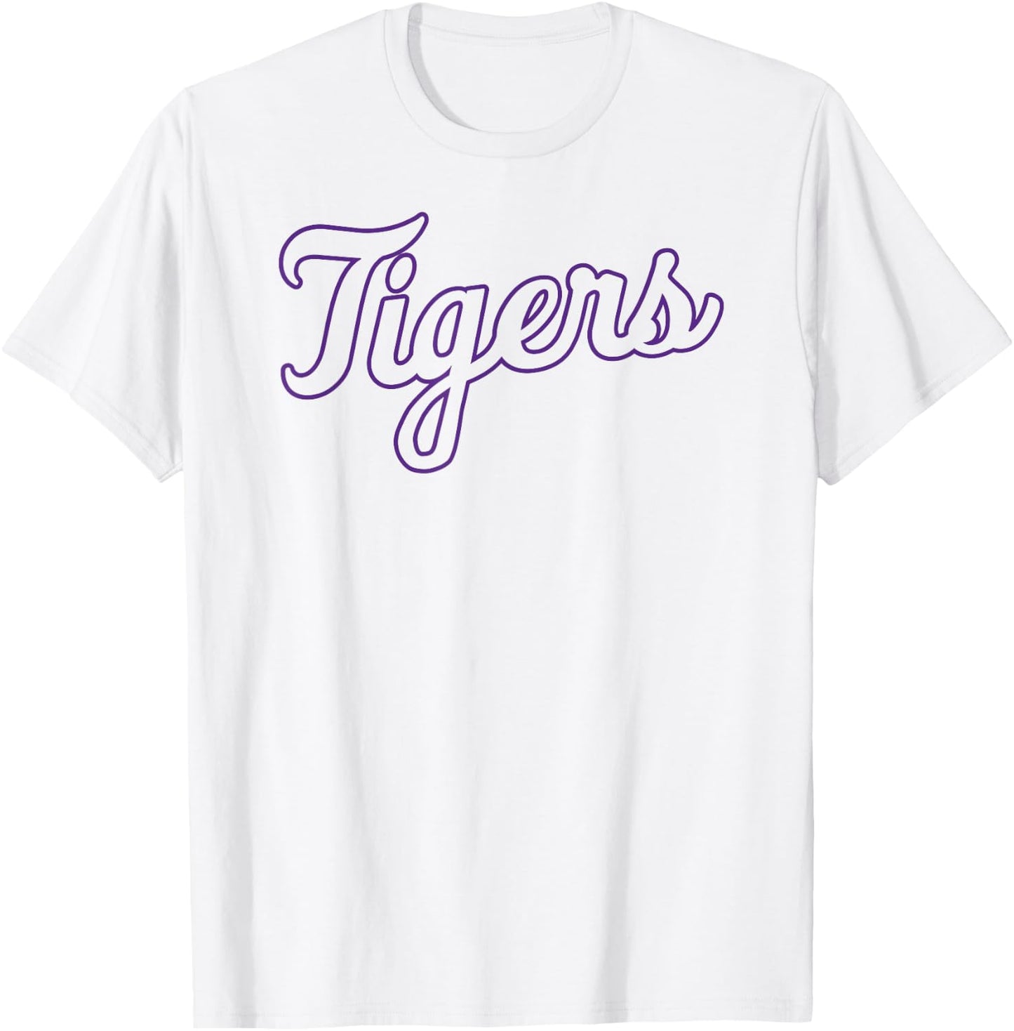 Clemson Tigers Cursive Mascot Orange Officially Licensed T-Shirt - T-Shirt | White