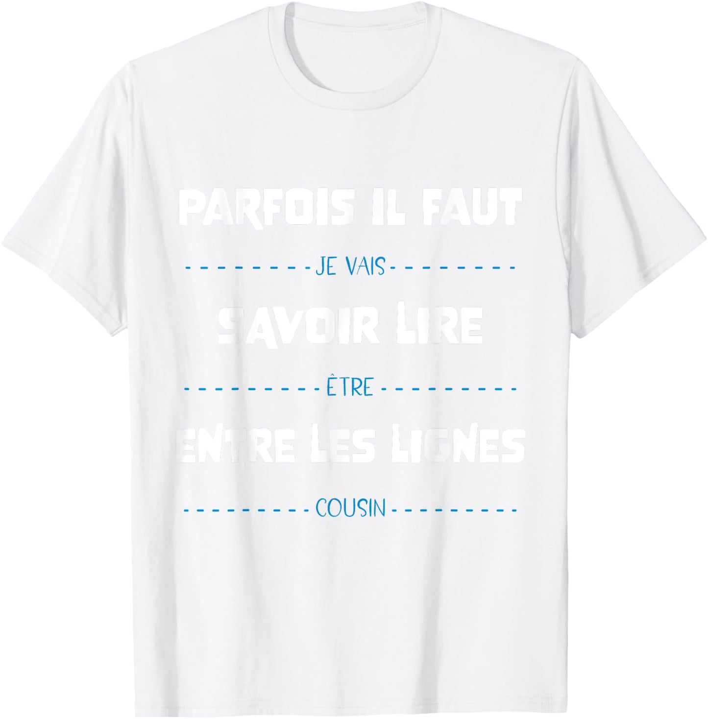 Futur Cousin Annonce Grossesse Bébé Humour Enfant , Blue, S T-Shirt - T-Shirt | White