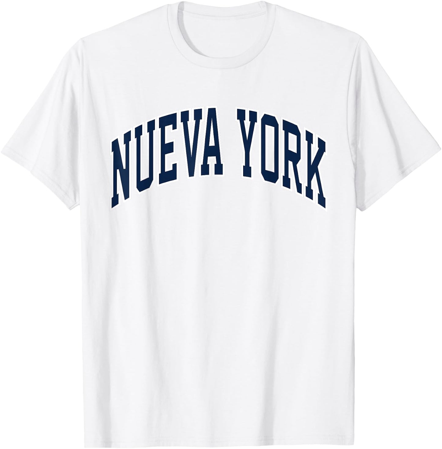 Retro New York Throwback Souvenir Classic Nueva York NY Blue T-Shirt - T-Shirt | White