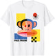 Paul Frank Julius Abstract 80s Block Art T-Shirt - T-Shirt | White