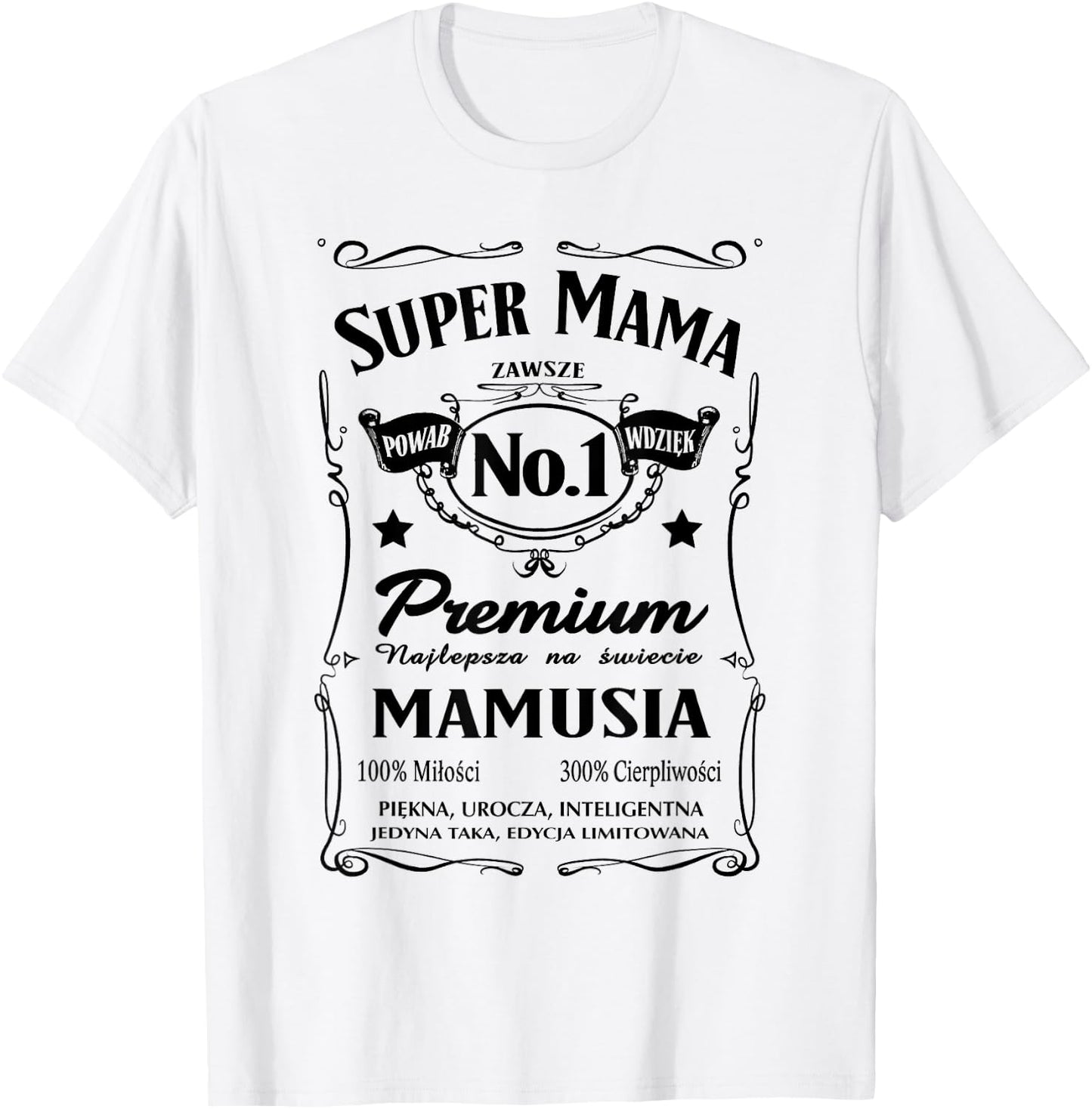 Super Mama Prezent dla Mamy Polska Koszulka T-Shirt - T-Shirt | White