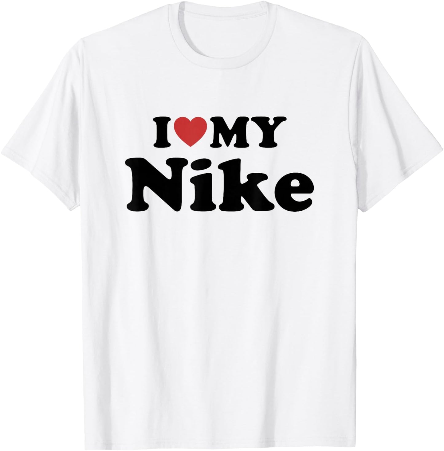 I Love My Nike First Name Matching Couple Outfit T-Shirt - T-Shirt | White