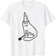 Wizard Cat Funny Meme Drawing T-Shirt - T-Shirt | White