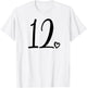 12. Geburtstag Kinder Mädchen Zwölf niedliche Zahl 12 Jahre alt T-Shirt - T-Shirt | White