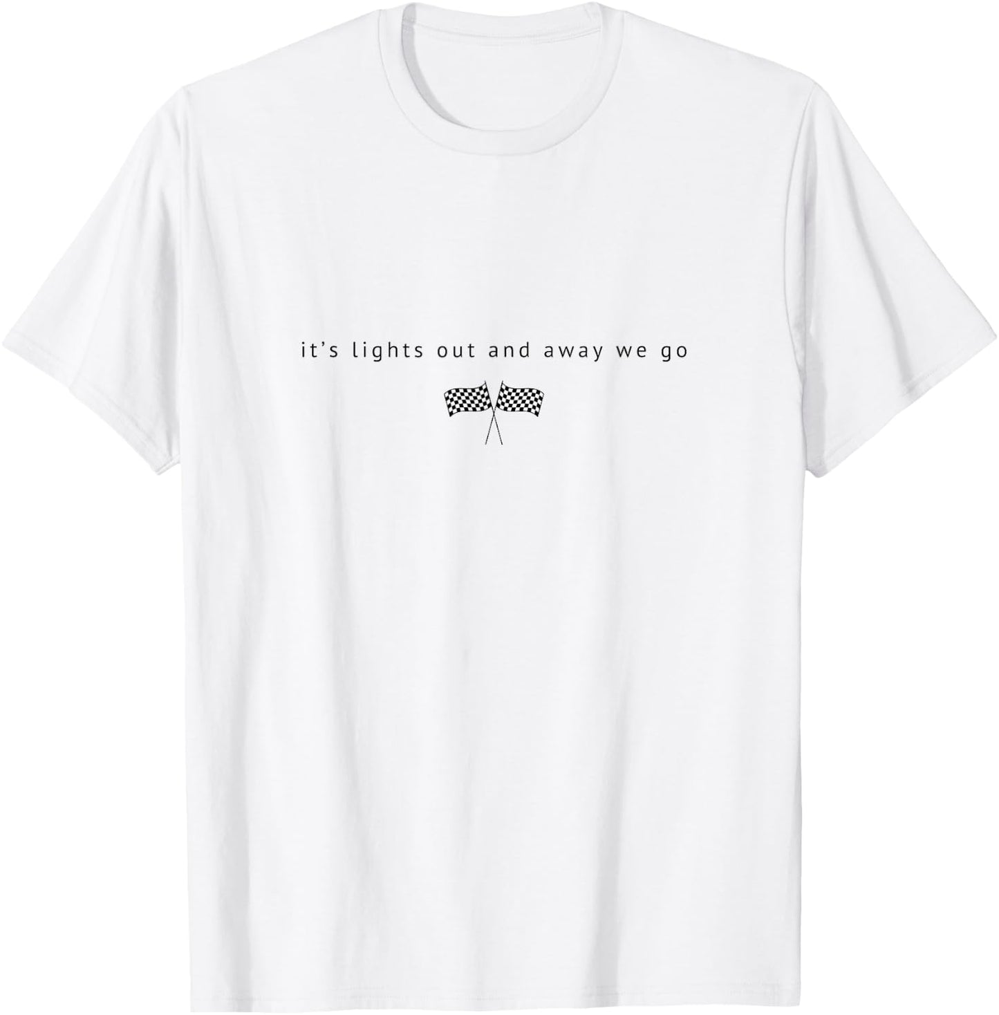 Leuchtet aus, F1-Design T-Shirt - T-Shirt | White