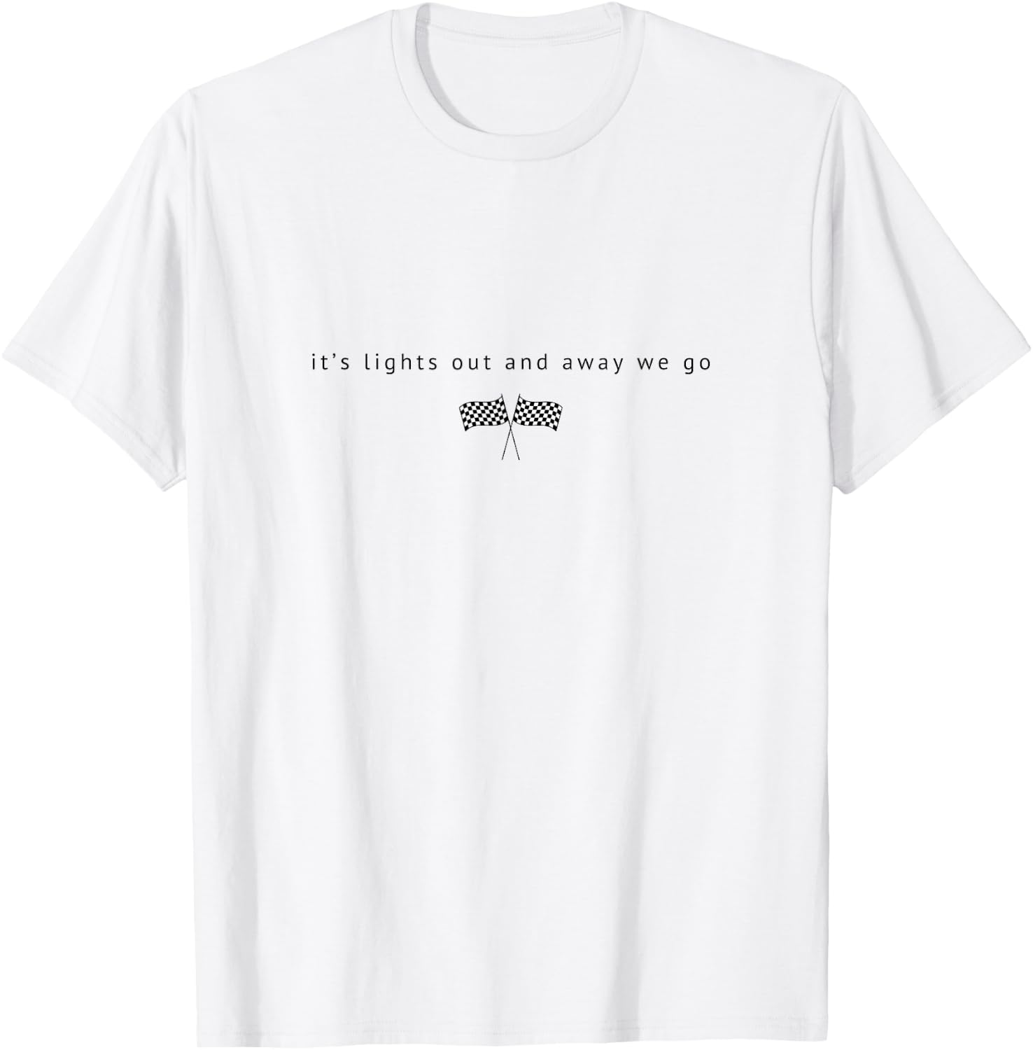 Leuchtet aus, F1-Design T-Shirt - T-Shirt | White