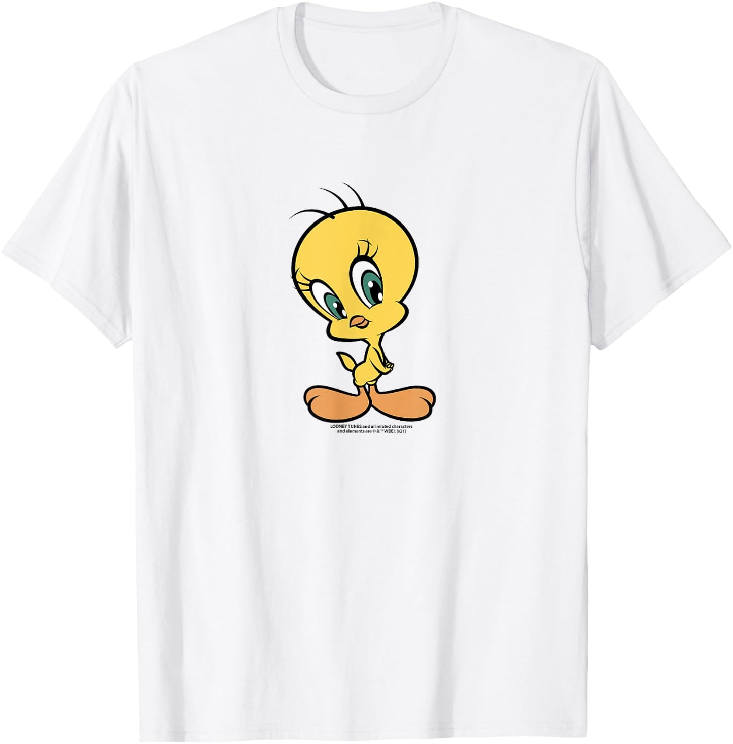 Looney Tunes Tweety Bird Cute Portrait Folded Hands T-Shirt - T-Shirt | White