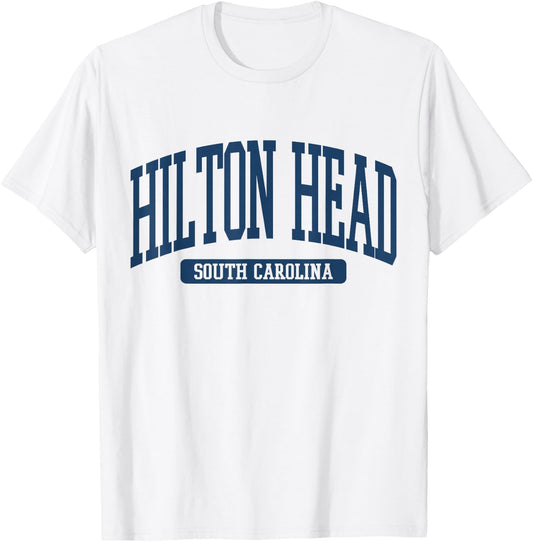 Hilton Head South Carolina Souvenir Beach, Retro, Vintage T-Shirt - T-Shirt | White