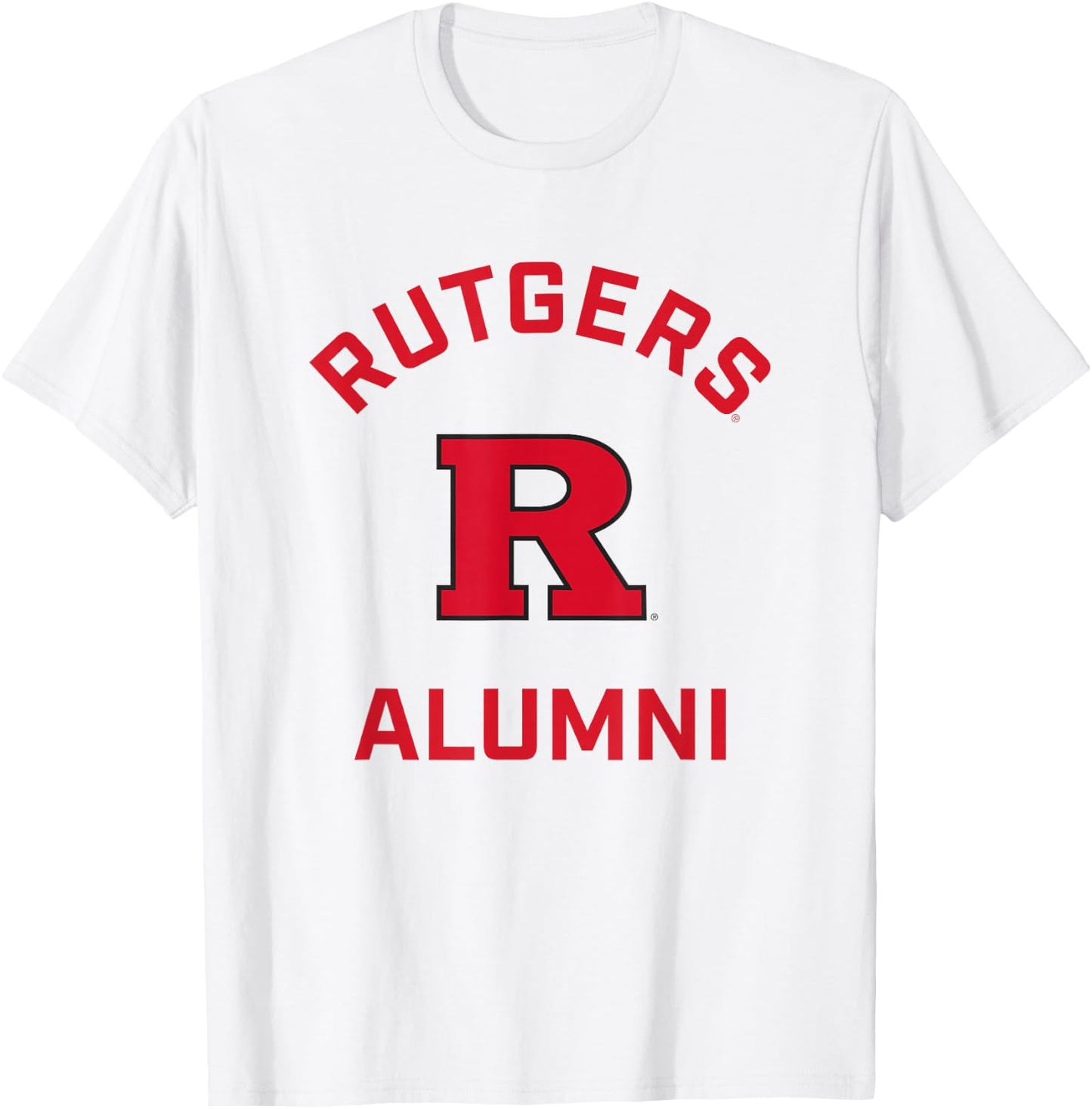 Rutgers University Scarlet Knights Arched Alumni T-Shirt - T-Shirt | White