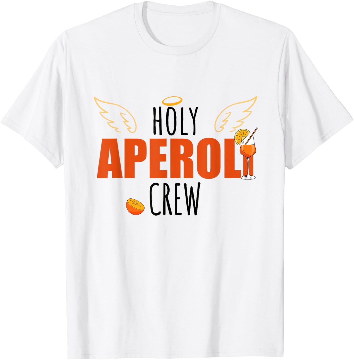Holy Spritz Aperölchen Spritztour Aperoli Crew , White T-Shirt - T-Shirt | White